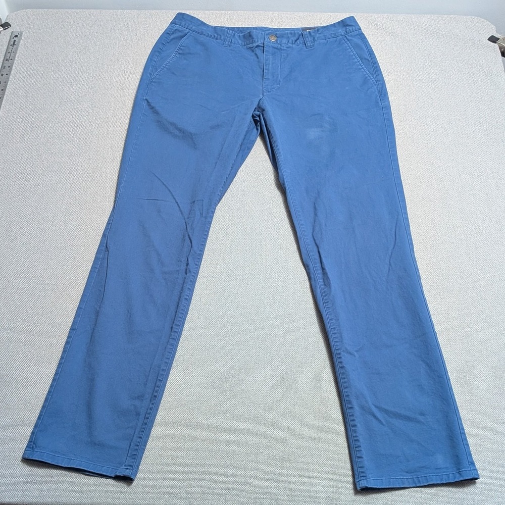 BONOBOS Pants Men's Blue 36x34 Slim Fit Chinos Cotton Stretch